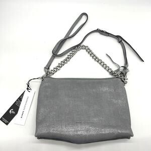 Aimee Kestenberg Heart Chain Convertible Crossbody Crystal Metallic